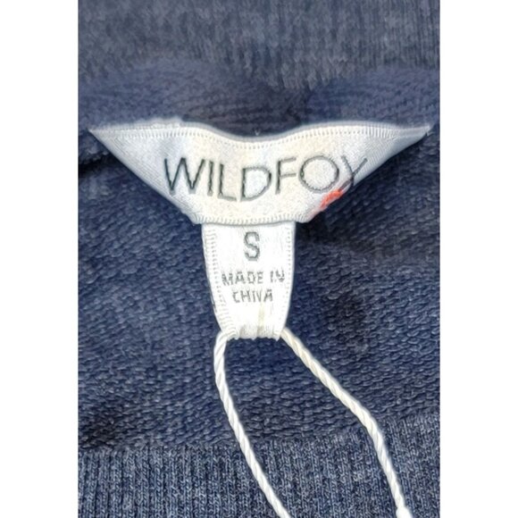 Wildfox  Sweatshirt "Good Vibes" Blue Rainbow Womens Small New with Tags - Picture 6 of 8